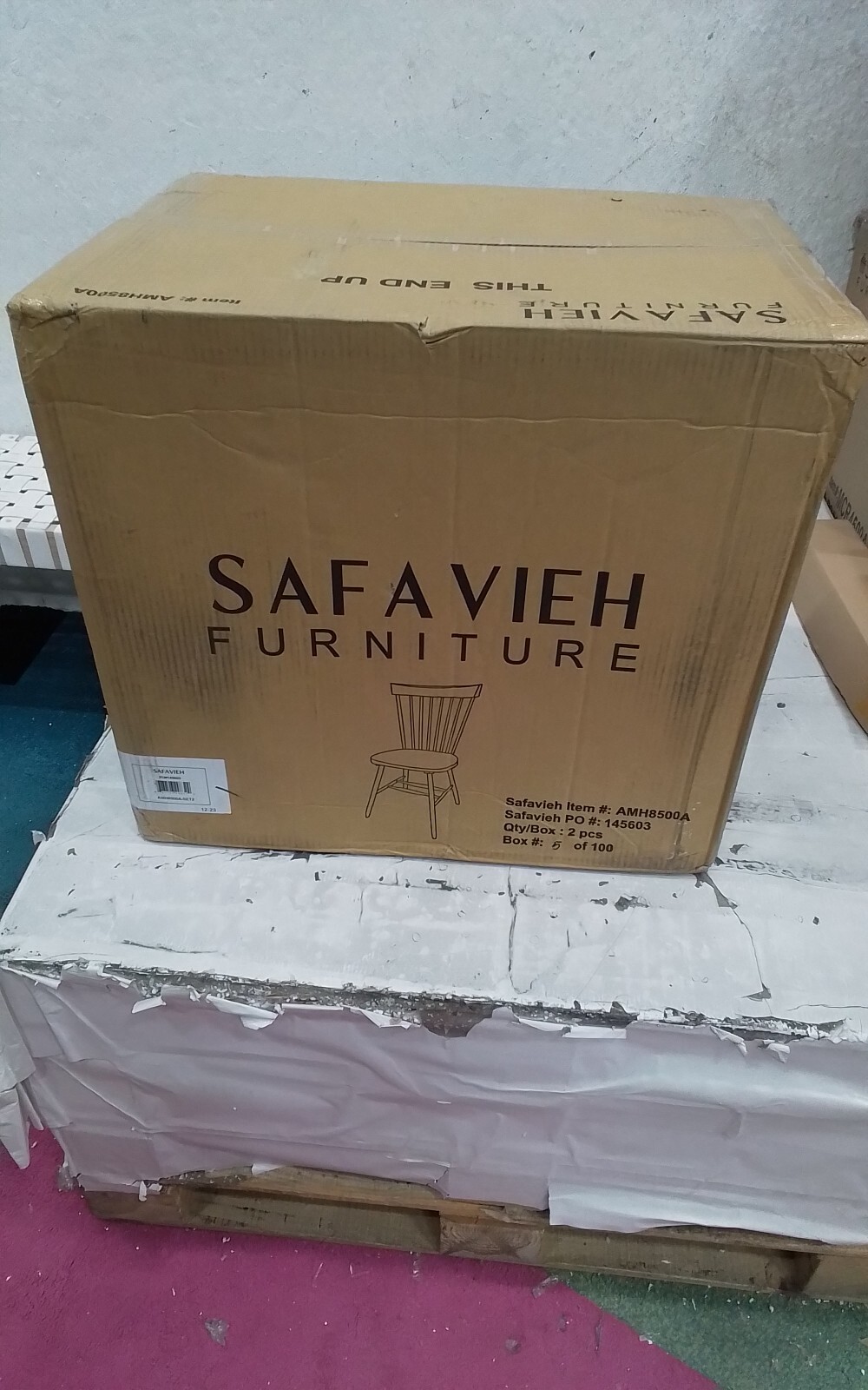 Safavieh PARKER SPINDEL SIDE CHAIR, Reduced Price 2172740720 AMH8500A