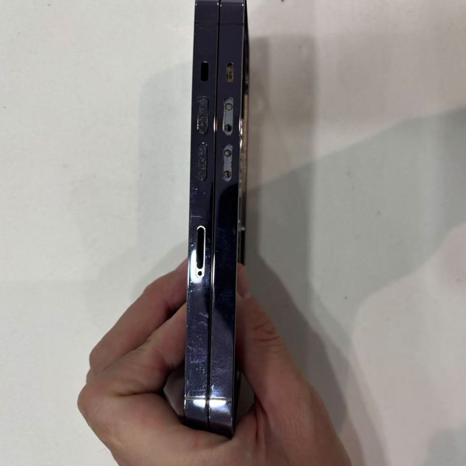 iPhone 14 Pro Rear Housing Mid Frame Assembly Purple Pulled Replacement A Grade