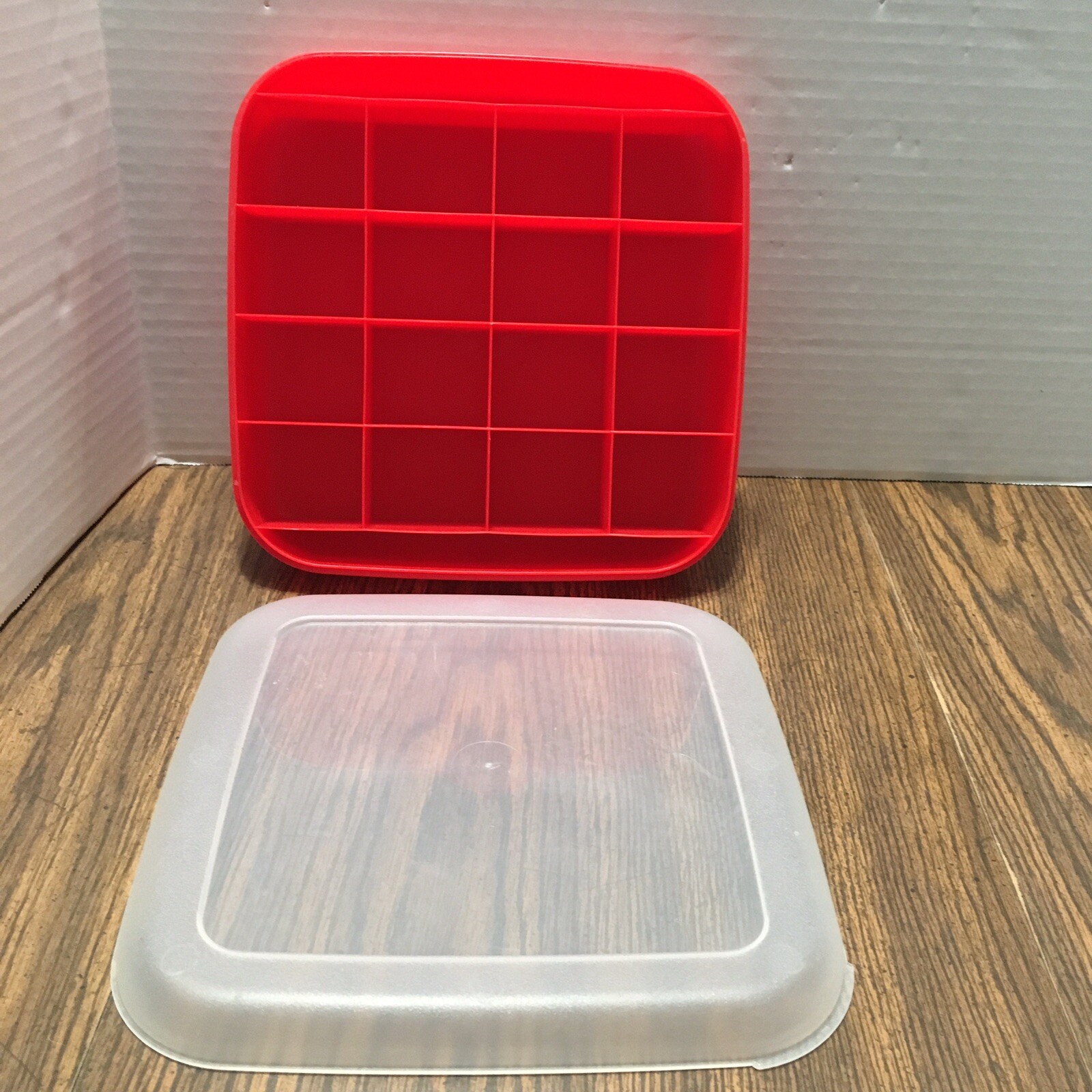 Eagle Craftstor Craftstorables Square Box Tray Storage Organizer Divided w/ Lid