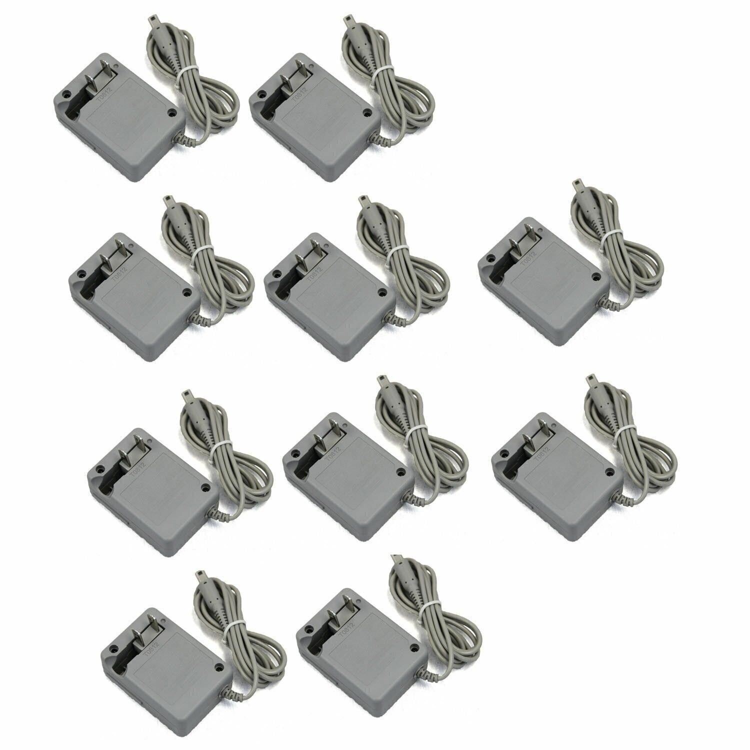 10x Lot AC Wall Power Supply Charger Adapter Nintendo 3DS 2DS XL Retail Packing