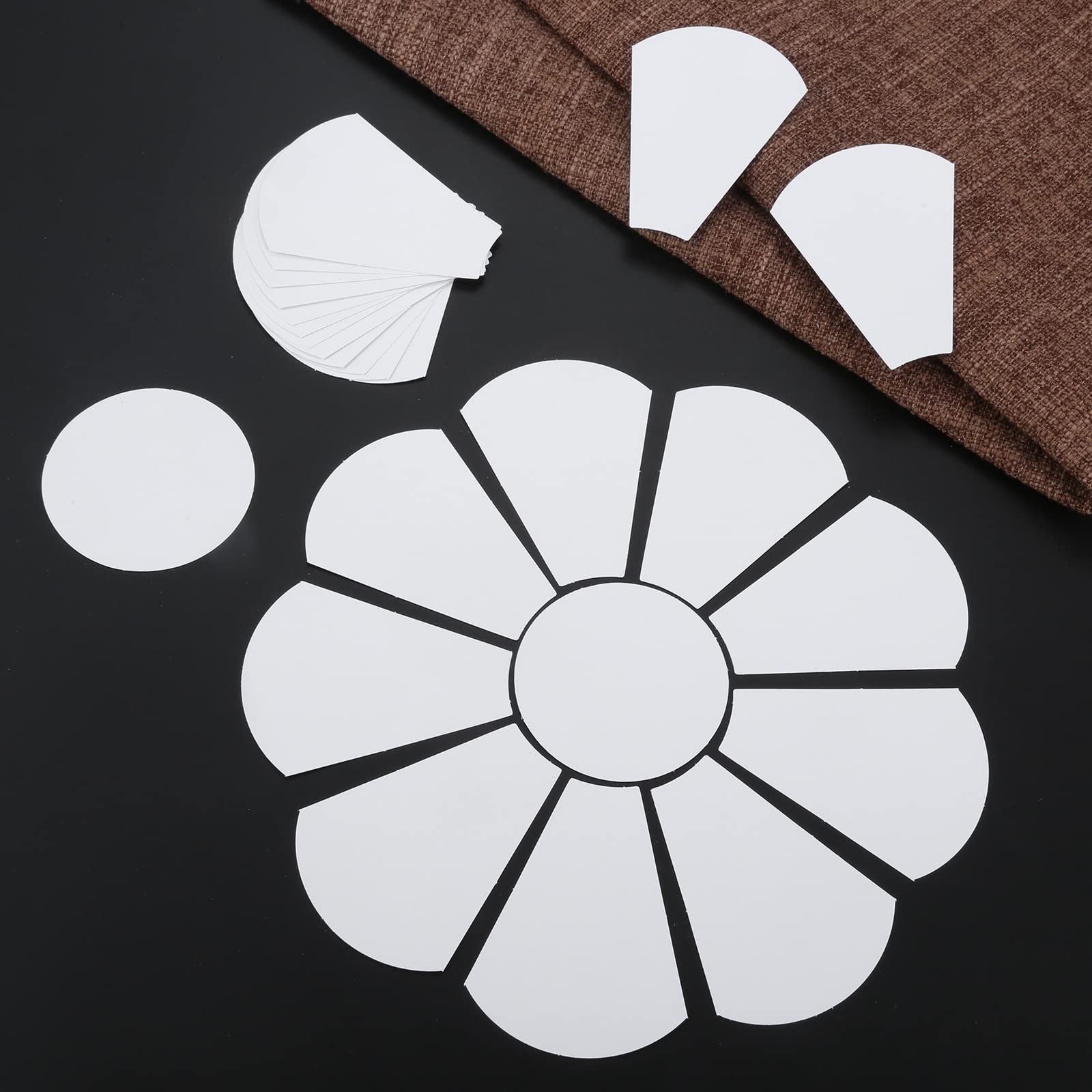 44 Pcs Paper Quilting Template, , Reusable, Flower Shape Paper Piecing Stenci...