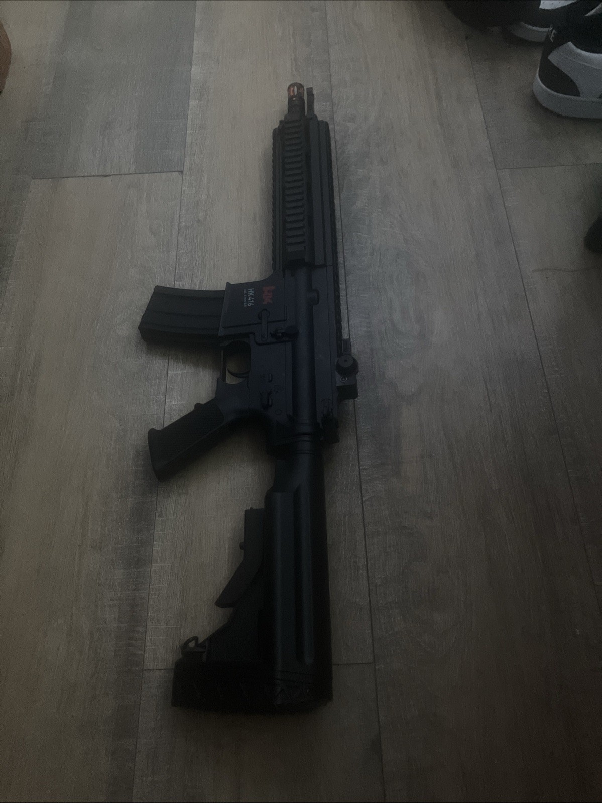 Airsoft Rifle Aeg Hk416 Mint Condition