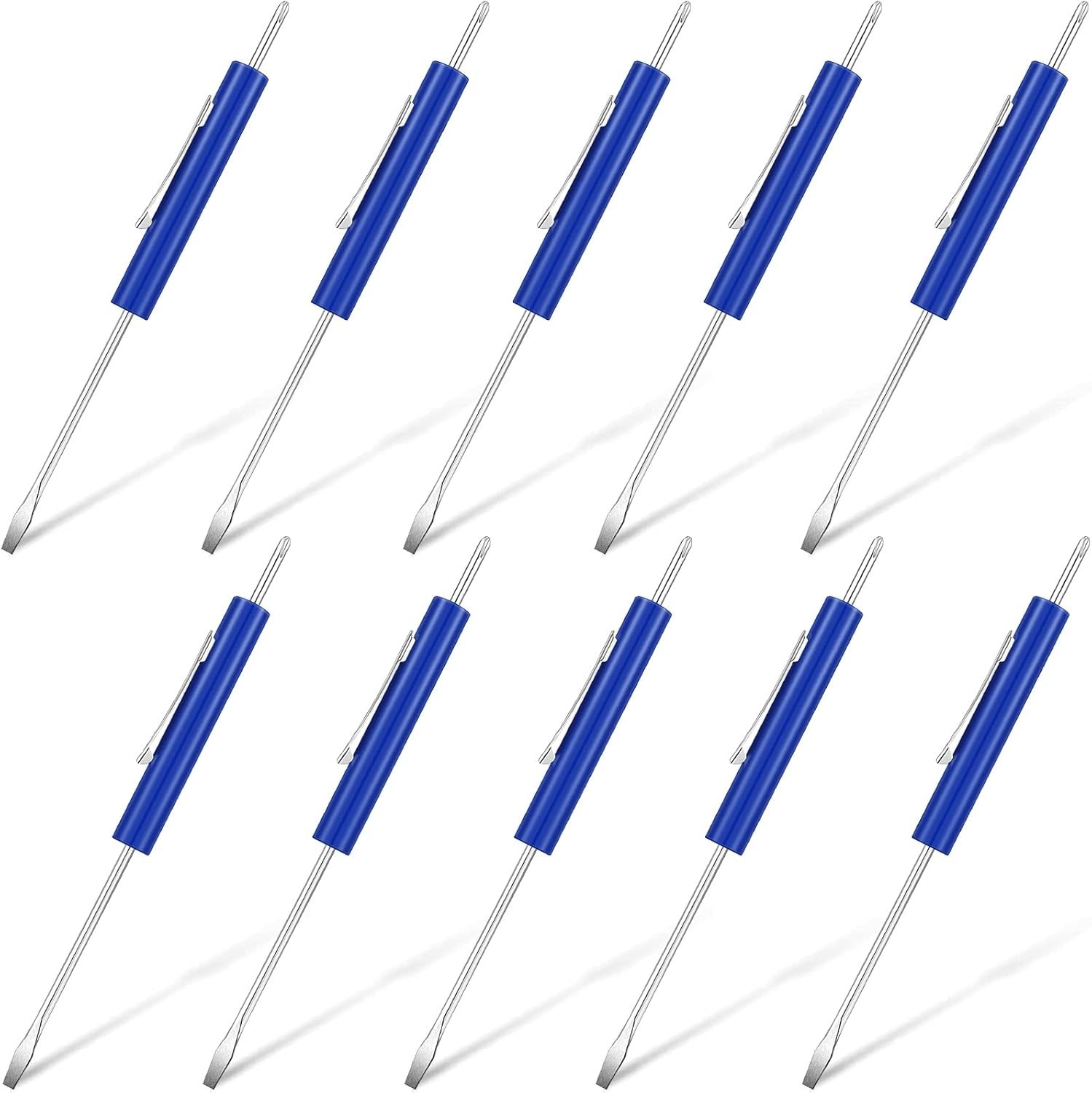 10 Pack Pocket Screwdriver Removal Tool - Small Precision Thermostat Tool