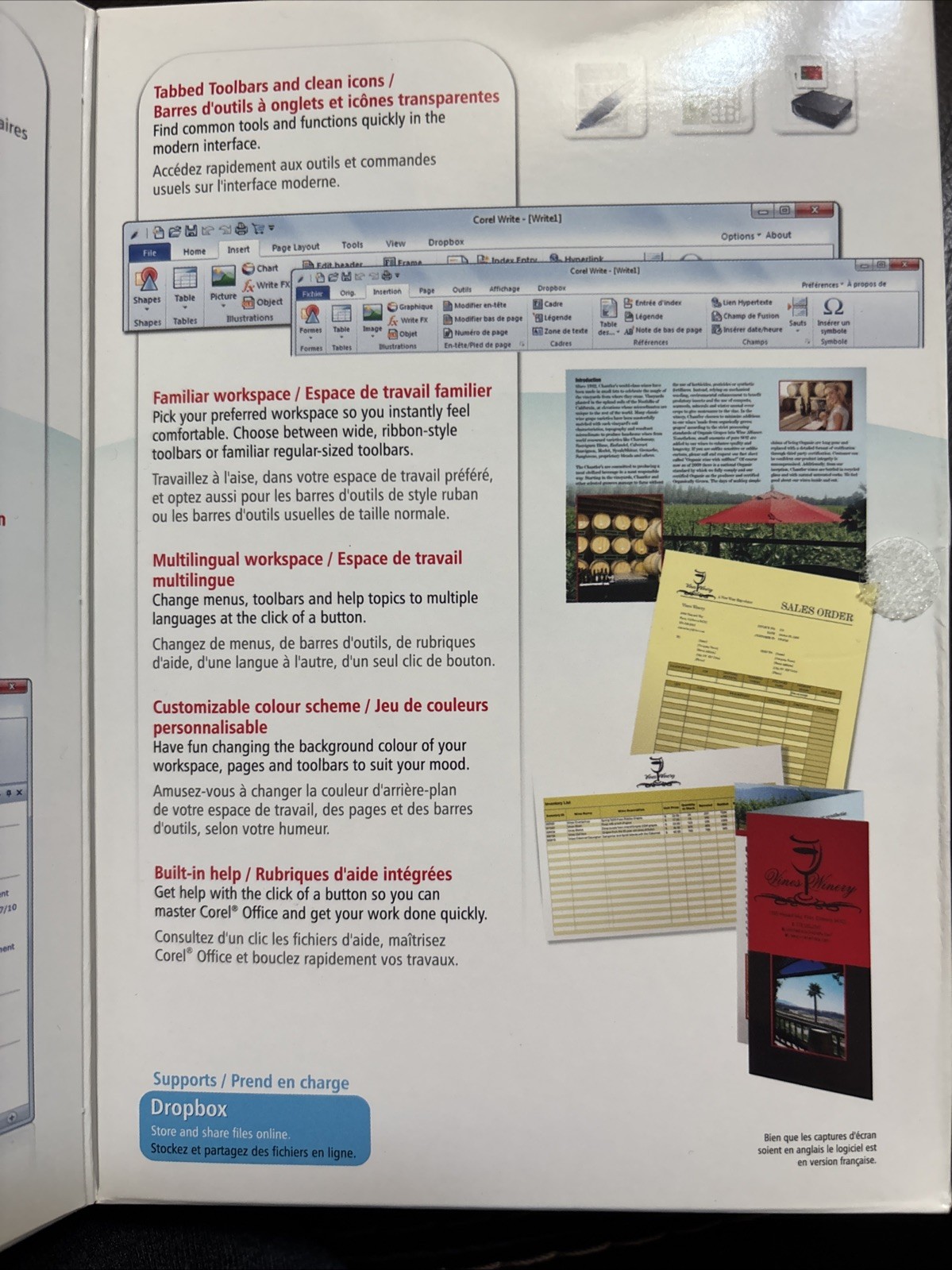 Corel Office CO5ENMBC Write Calculate Show WinZip 3 PCs Windows