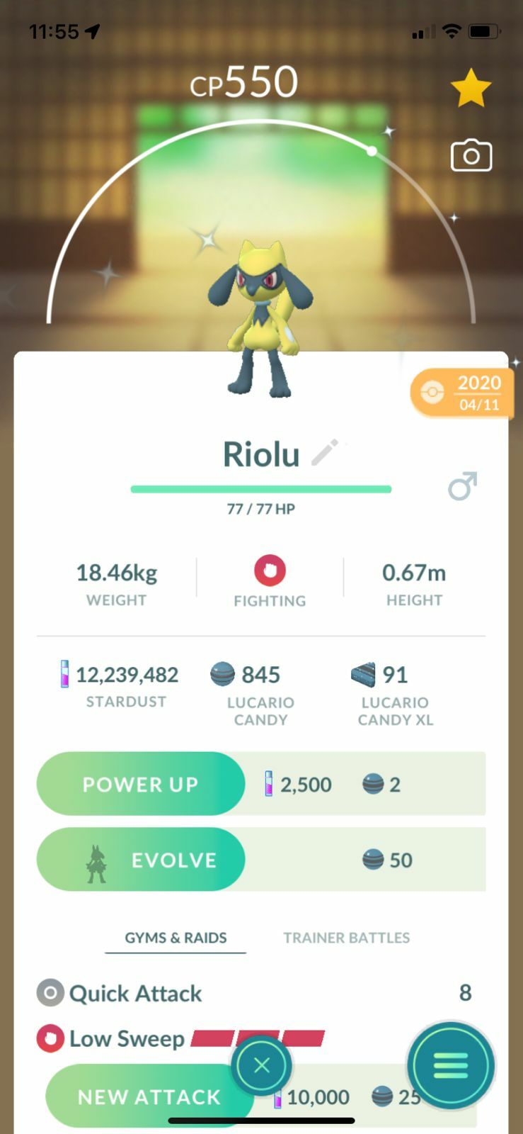 AMAZING!!! SHINY ✨ RIOLU!!! ✨ - PKMN GO!!! - NOT REGISTERED!