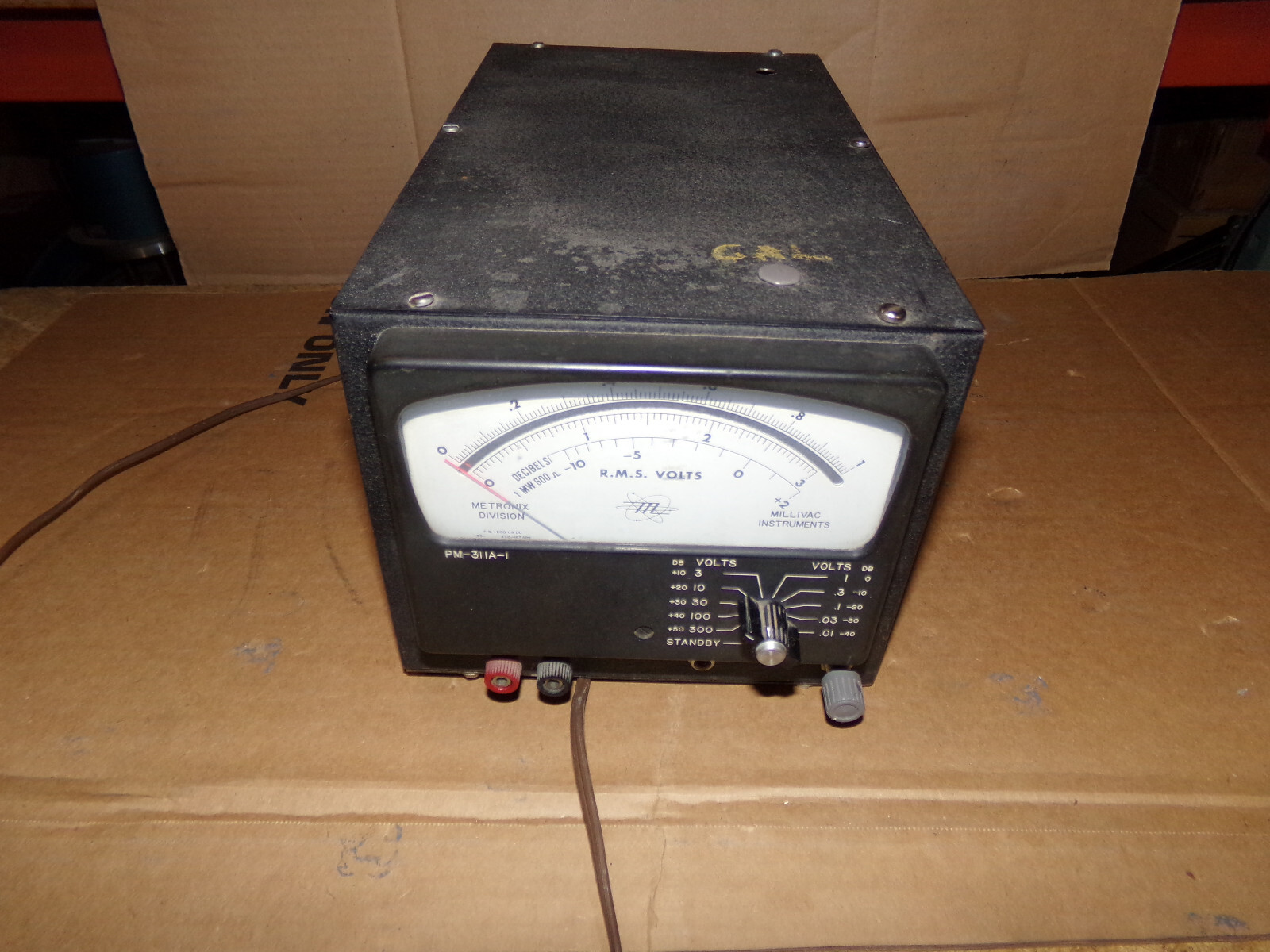 Vintage Millivac PM-311A-1 Voltmeter