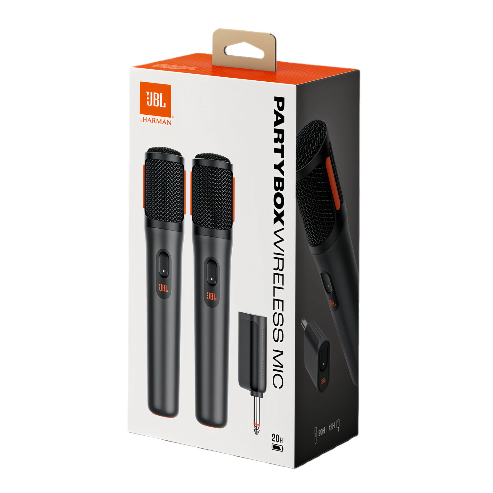 2-Mic JBL PartyBox Wireless System with Dual-Channel Receiver Adapter
