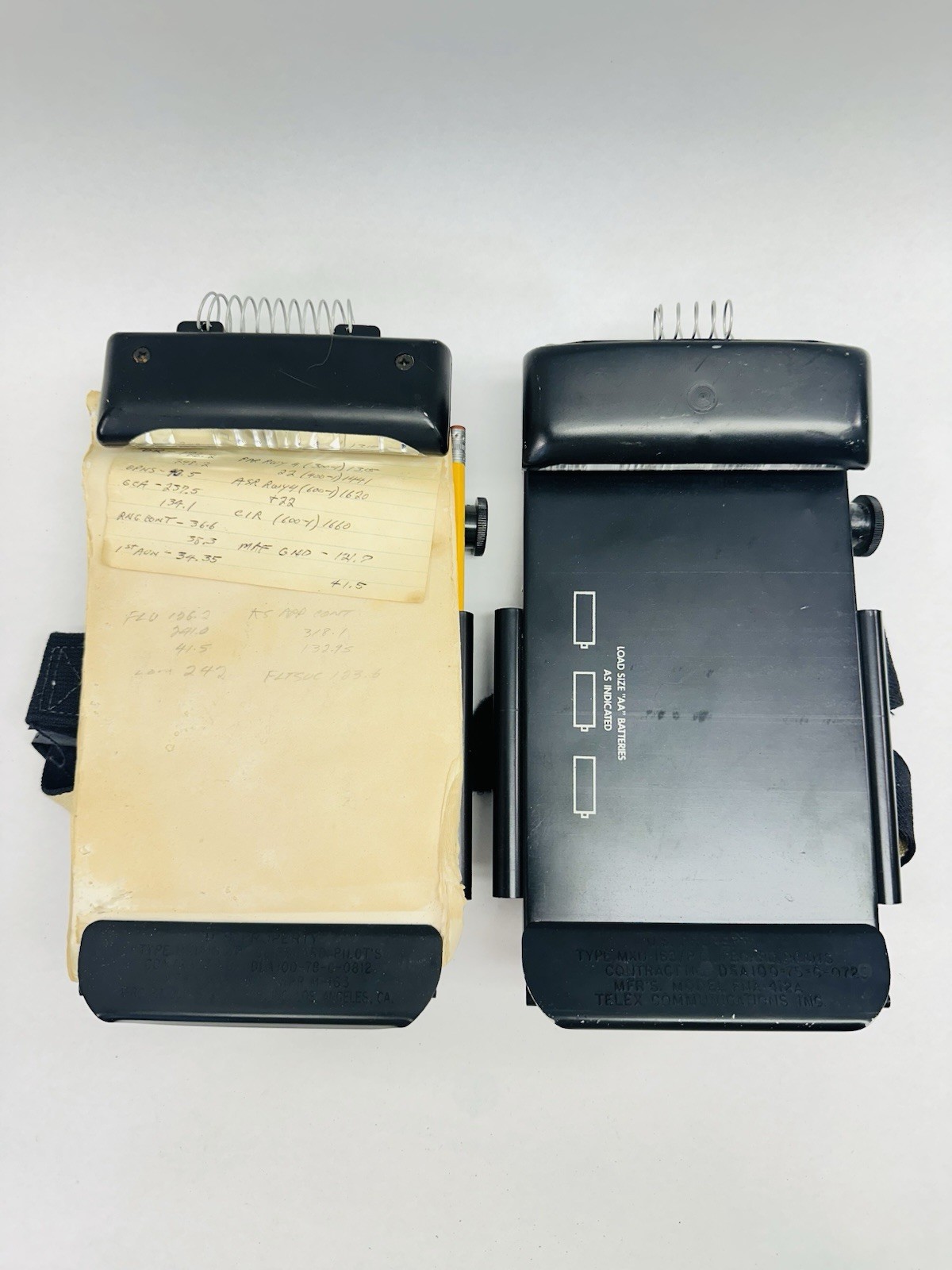 USGI Aircraft Pilots Clipboard Type MXU-163/P Lighted Dimmable Model ACB 1000/P
