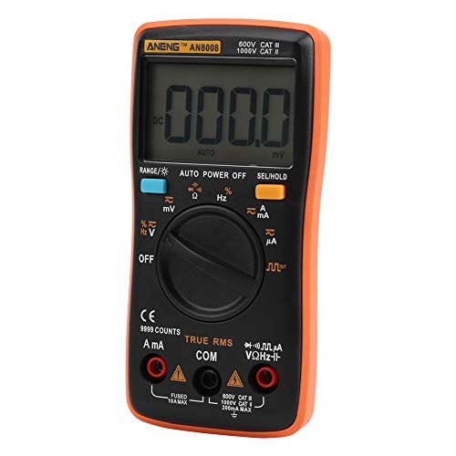 True-RMS Digital Multimeter Tester - AN8008 Measures AC/DC Voltage Ammeter