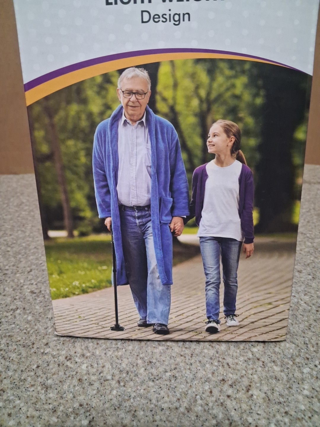 ALLAY Walking Cane Ergoomic Handle Design, Adjustable Height Pivot Base Black