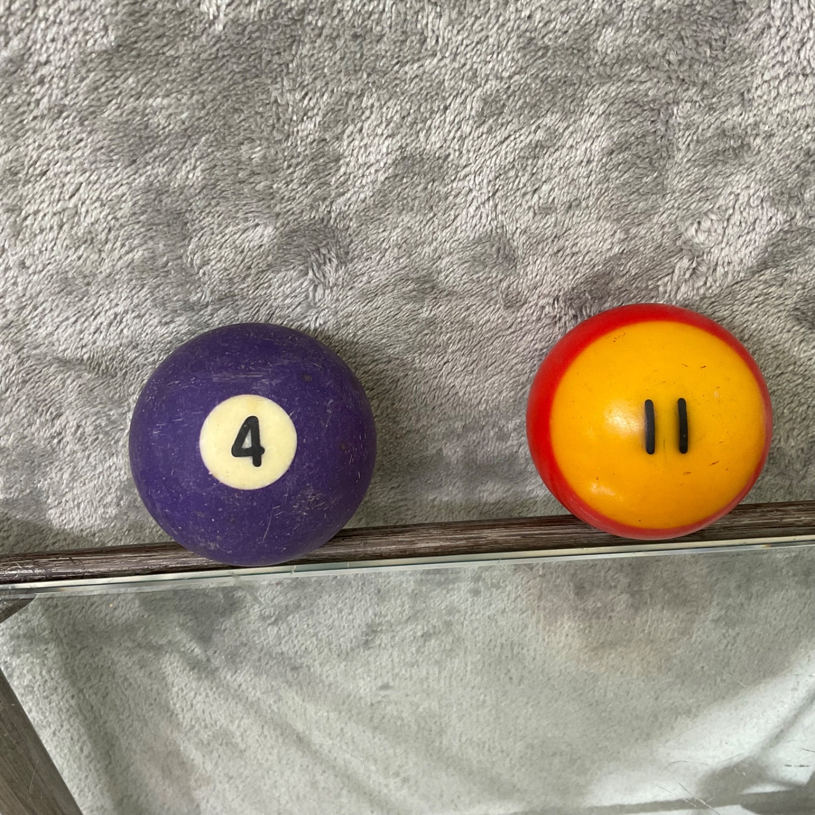 Vintage No. 4 & No. 11 Pool Balls Billiard Replacement craft projects