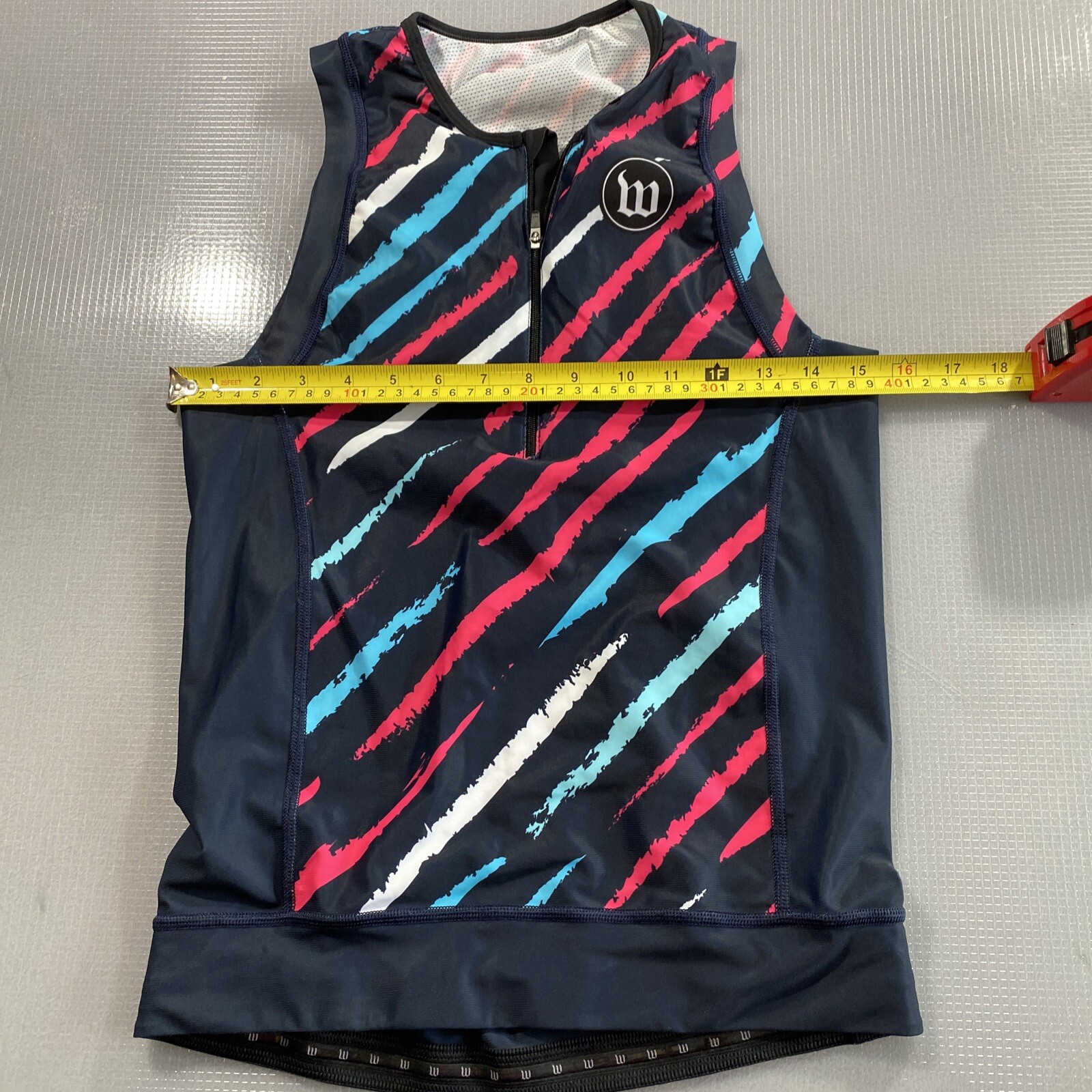 Wattie Ink Mens Size Medium M Tri Triathlon Top (8852-76)