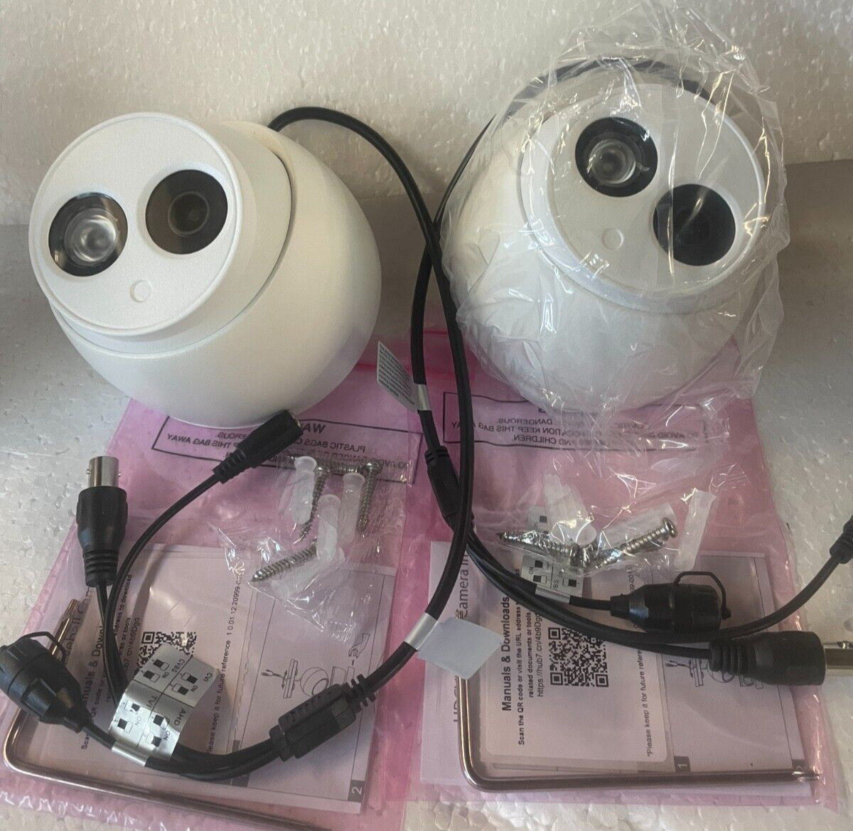 Set of 2 R-Tech 2MP 4 IN 1 AHD/CV 2.8mm Fixed Lens Security Cameras CA-HD-IRD801