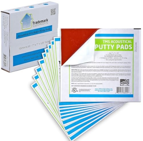 Acoustical Putty Pads - Moldable Soundproofing Pad - Fire Stop for Red