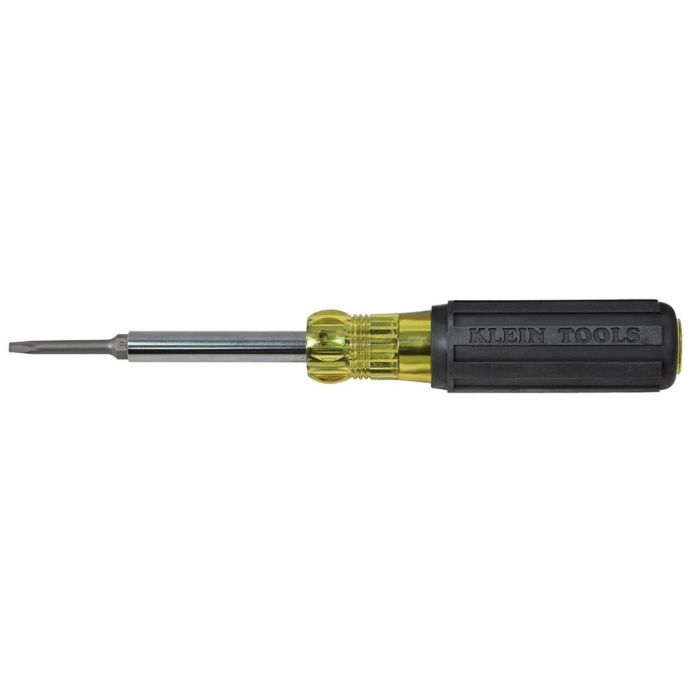 Klein Tools 32560 Multi-Bit Screwdriver / Nut Driver Extended Reach 6-in-1 T...