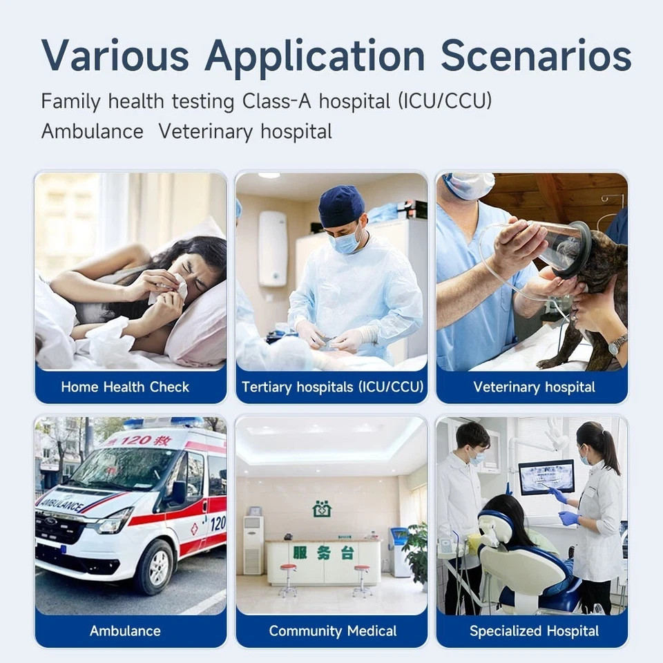 7 Inch Touch Screen Portable Multi-parameter Patient Monitor Vital Signs Monitor