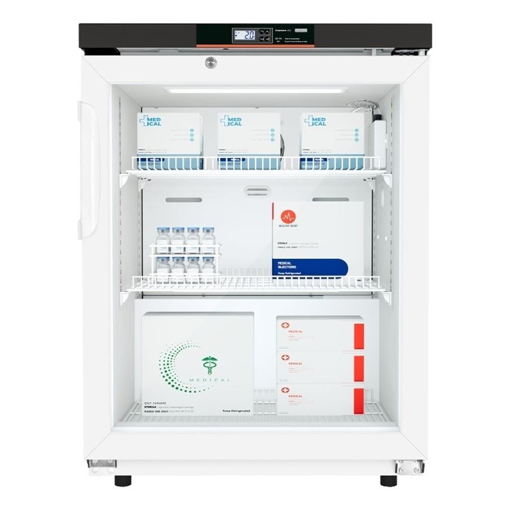 45 cu ft Countertop Medical Pharmacy Refrigerator W/ Emergency Alarms White