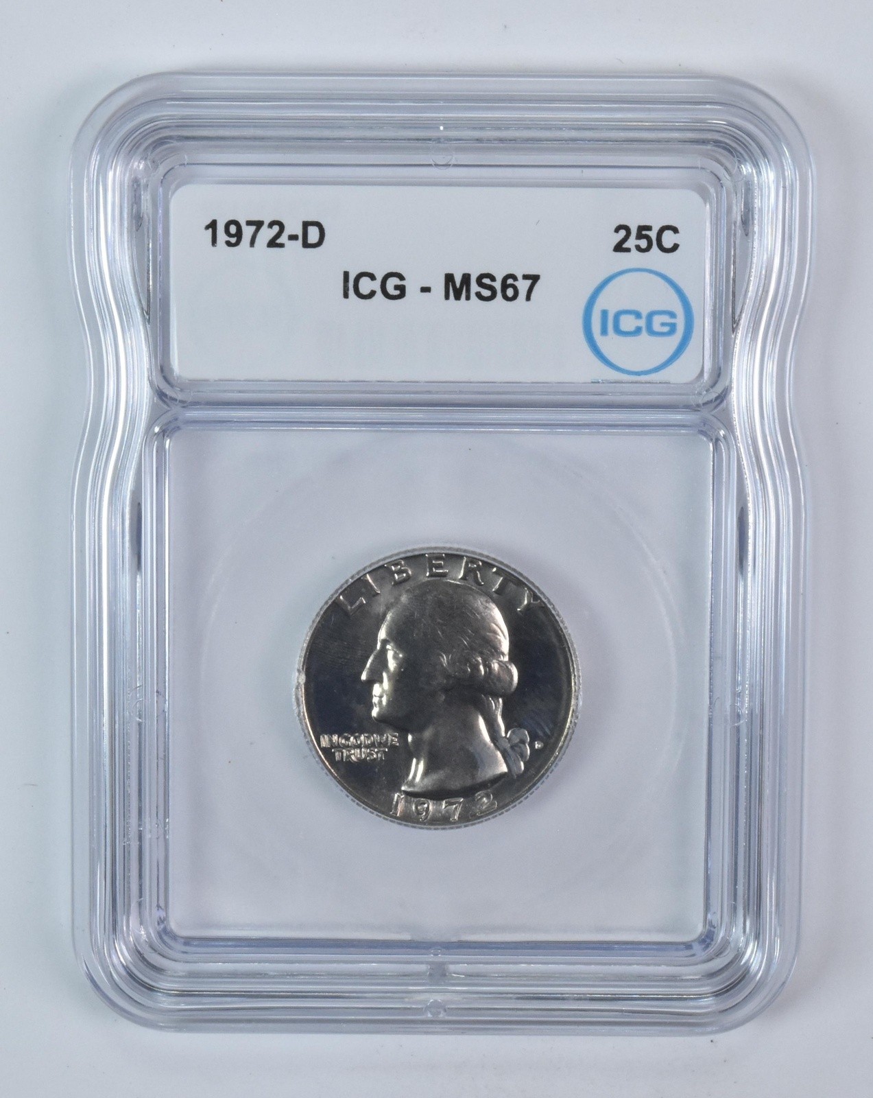 1972-D Washington Quarter MS67 ICG