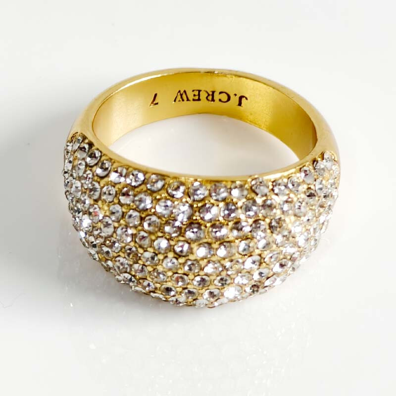 Jcrew Rhinestone Cocktail Ring Gift Fashion Women Party Jewelry 3Sizes Chosen