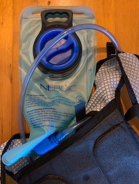 NEBOIC Hydration Backpack Cycling Running Pack with Water Bladder Black