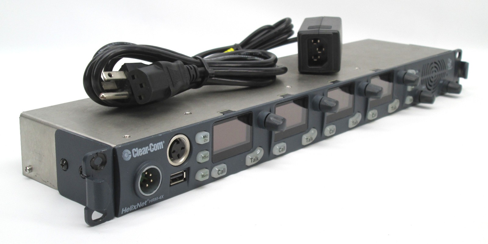 ClearCom HelixNet HRM-4X 4-Channel Intercom 1RU Digital Partyline Remote Station