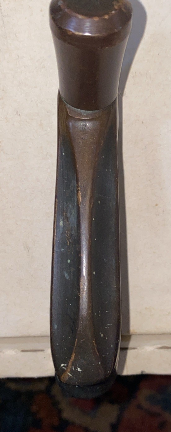 Antique WINDOW CRANK HANDLE Solid brass vintage casement interior