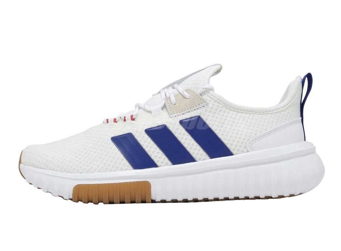 adidas Kaptir 4.0 Cloud White Royal Blue Men's Casual Running Shoes Sneakers NEW