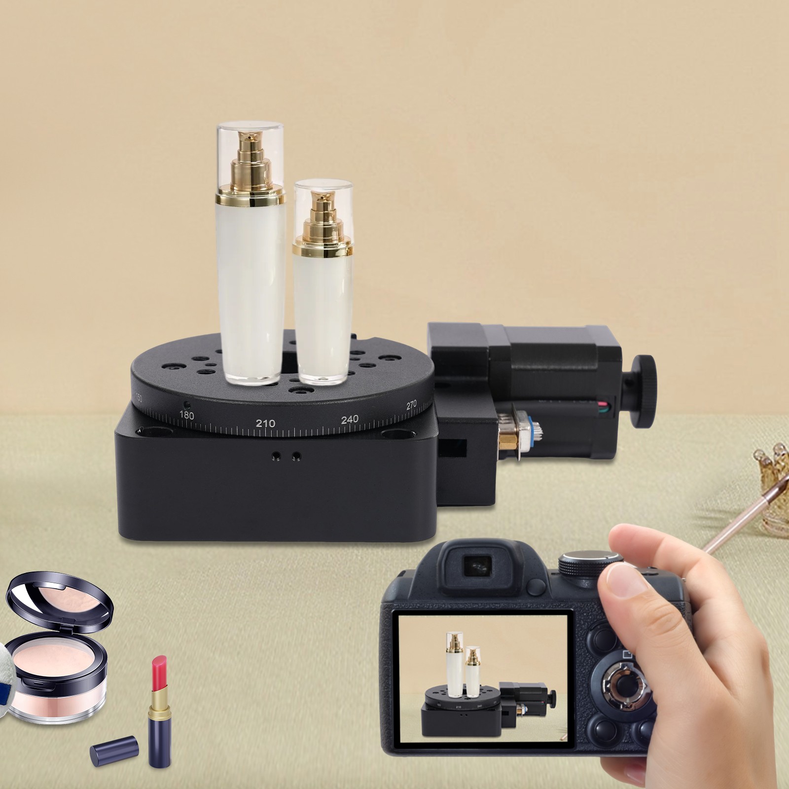 360° Motorized Rotary Stage Electric Rotating PlatFitm  Optical Motorized Stage