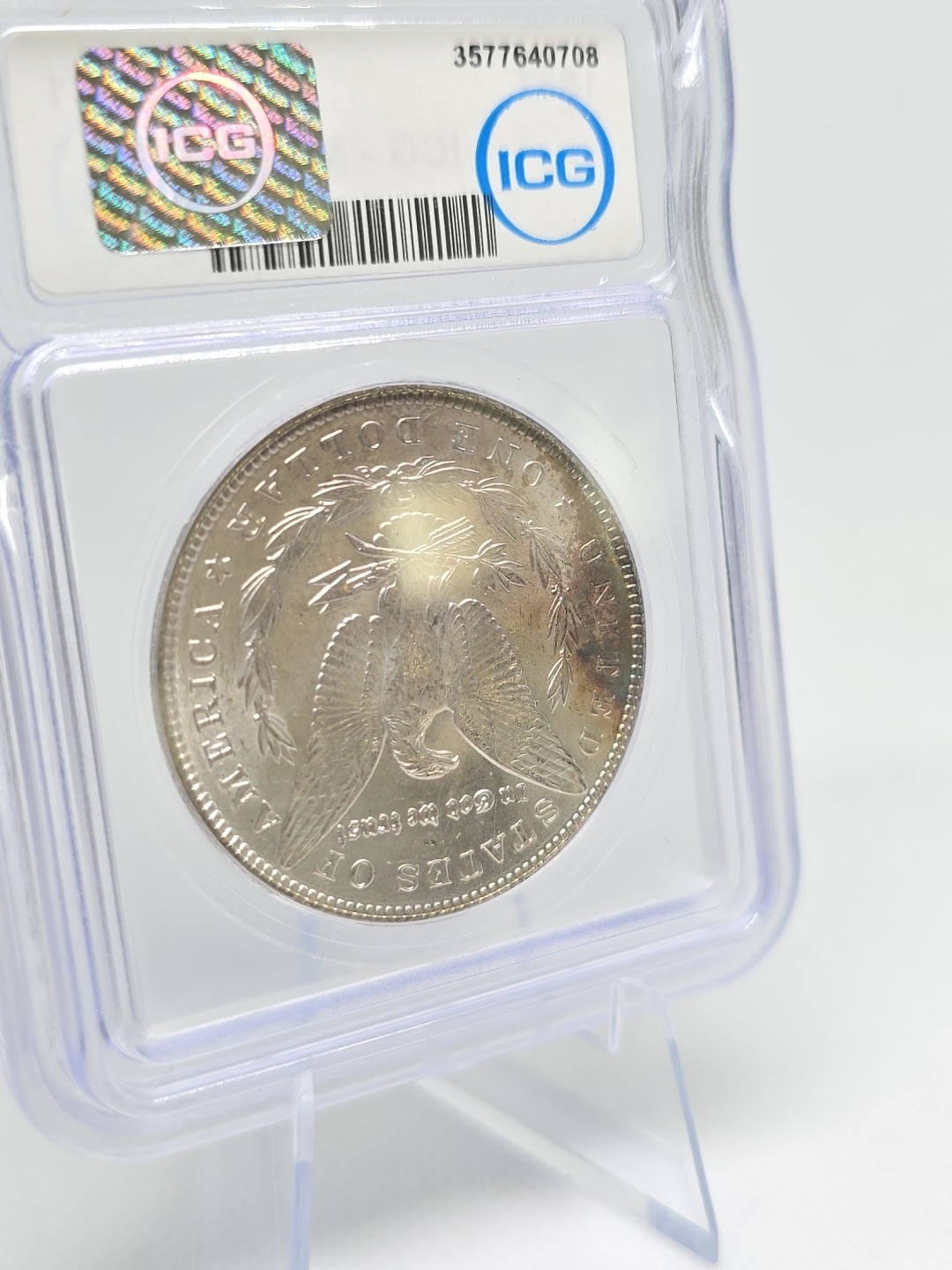1887 Morgan Silver Dollar MS63 ICG NICE TONING