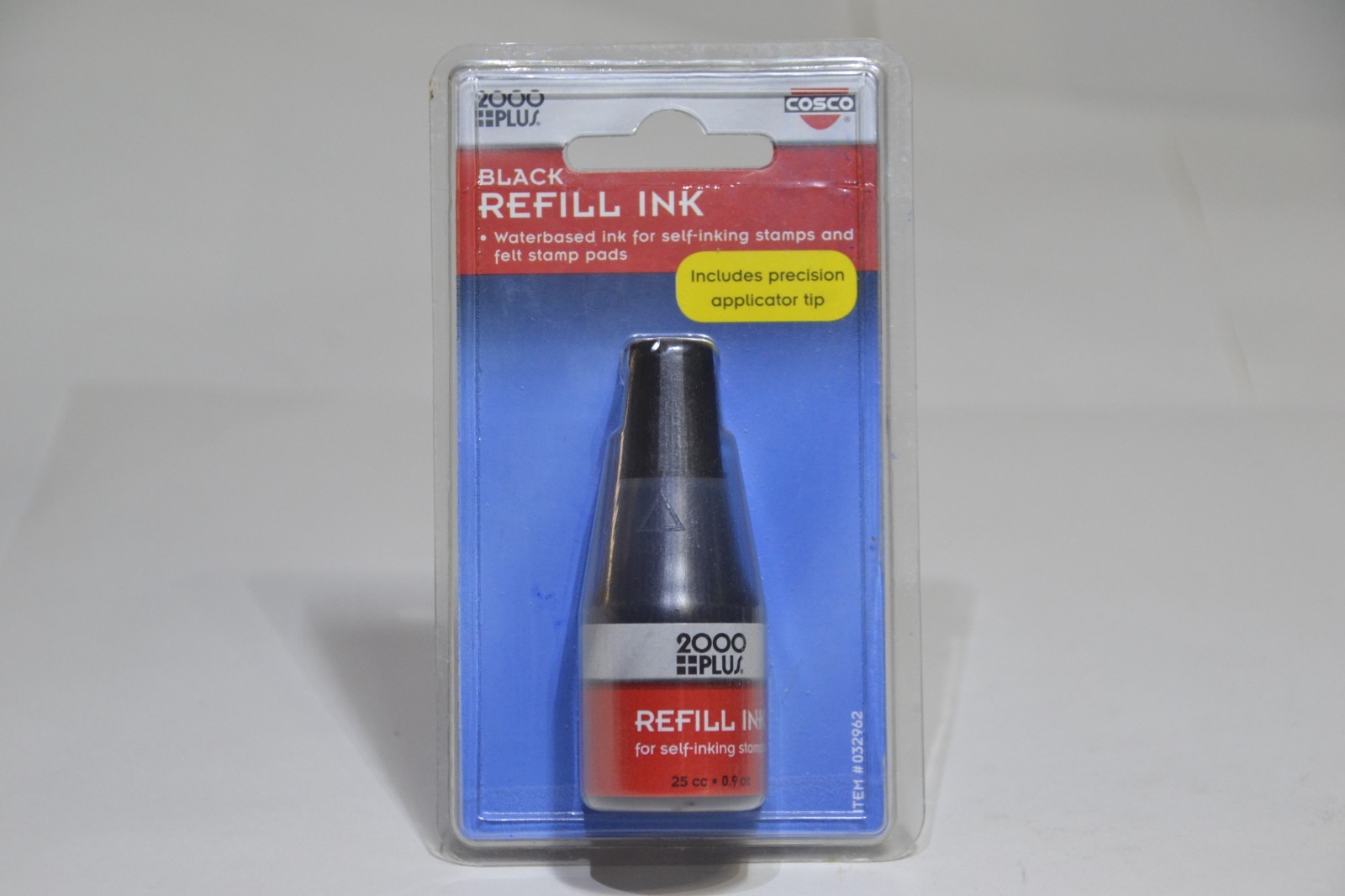 2000 Plus Ink Refill for Self-Inking Stamps and Stamp Pads, 0.9 fl oz 25cc,BLACK