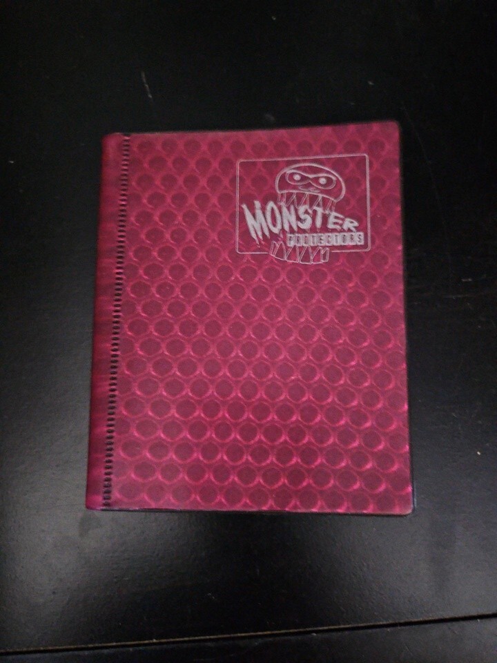Monster Binder 9 Pocket Trading Card Album Holofoil Red Anti-Theft Pockets Tr8#8