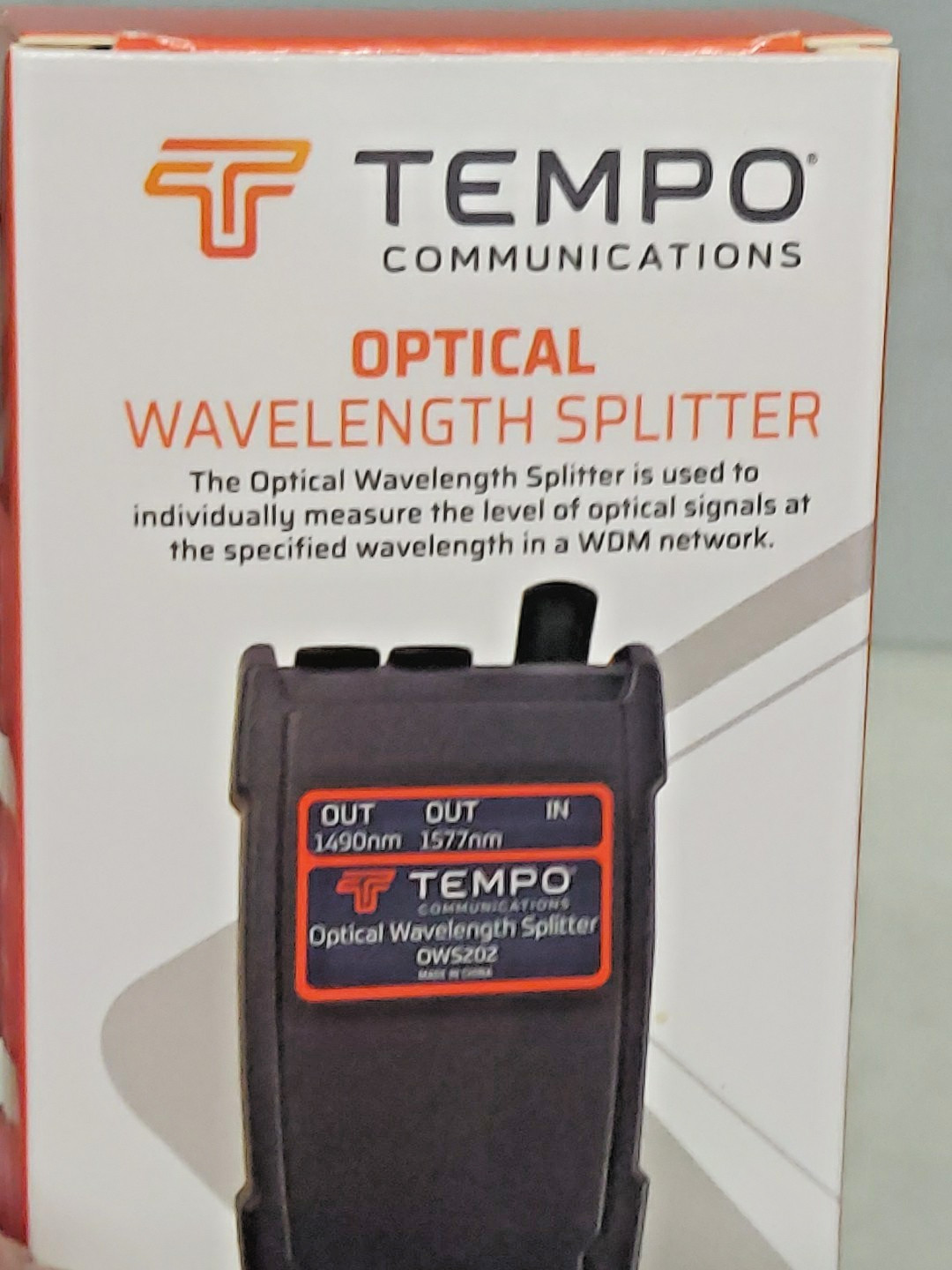 Tempo Communications OWS202 Optical Wavelength Splitter NEW