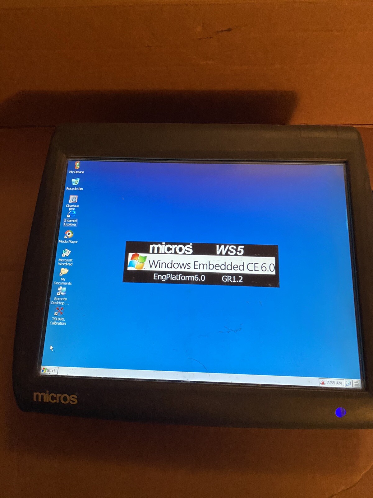 Micros Workstation 5 System Unit Touch Screen POS Terminal 400814-001