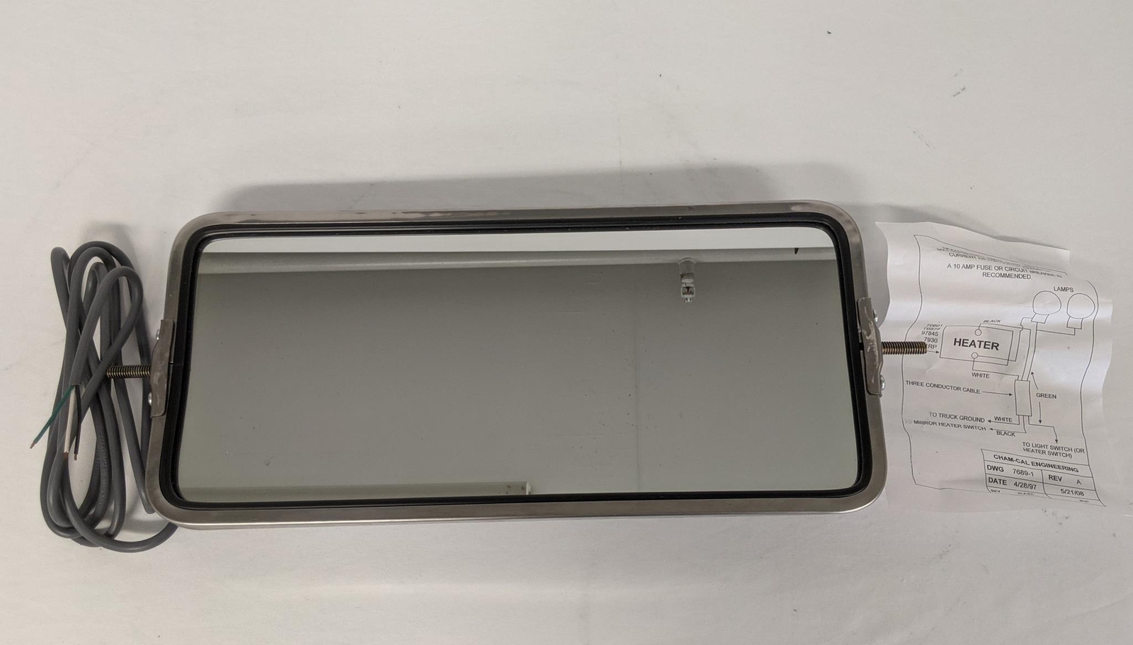Alliance Heated Lighted SS 16" x 7" West Coast Mirror -P/N ABPN74B20331