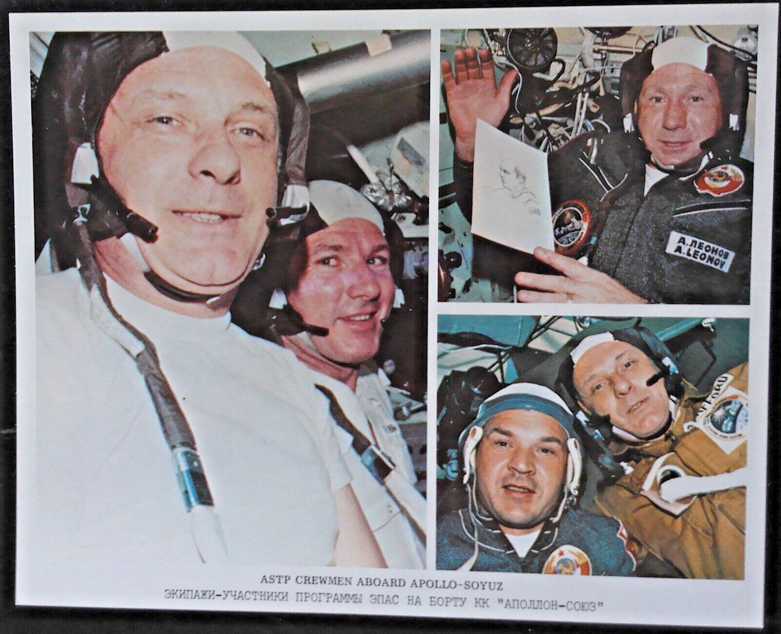 Vintage 1975 NASA Apollo-Soyuz Test Project First Manned Mission 3 Photos 8 x 10