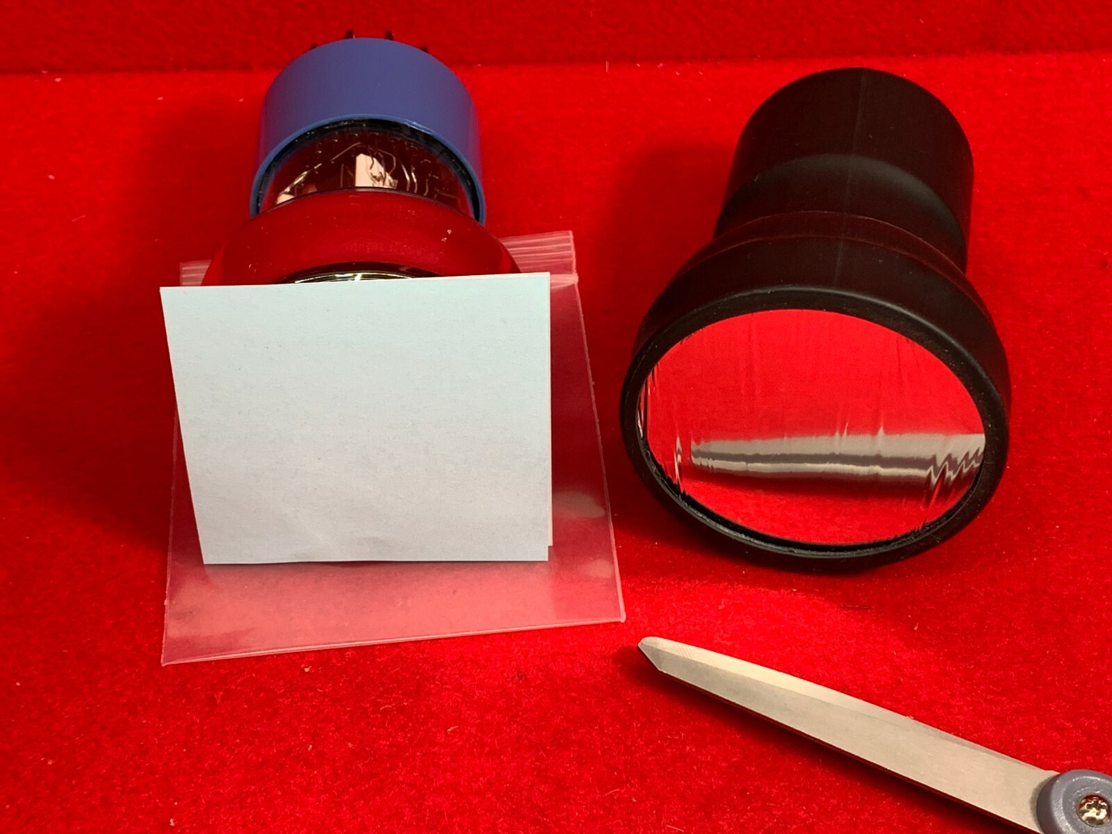 ZnS(Ag) over Thin Film Polyester 5x5" Alpha Radiation Detection Spinthariscope