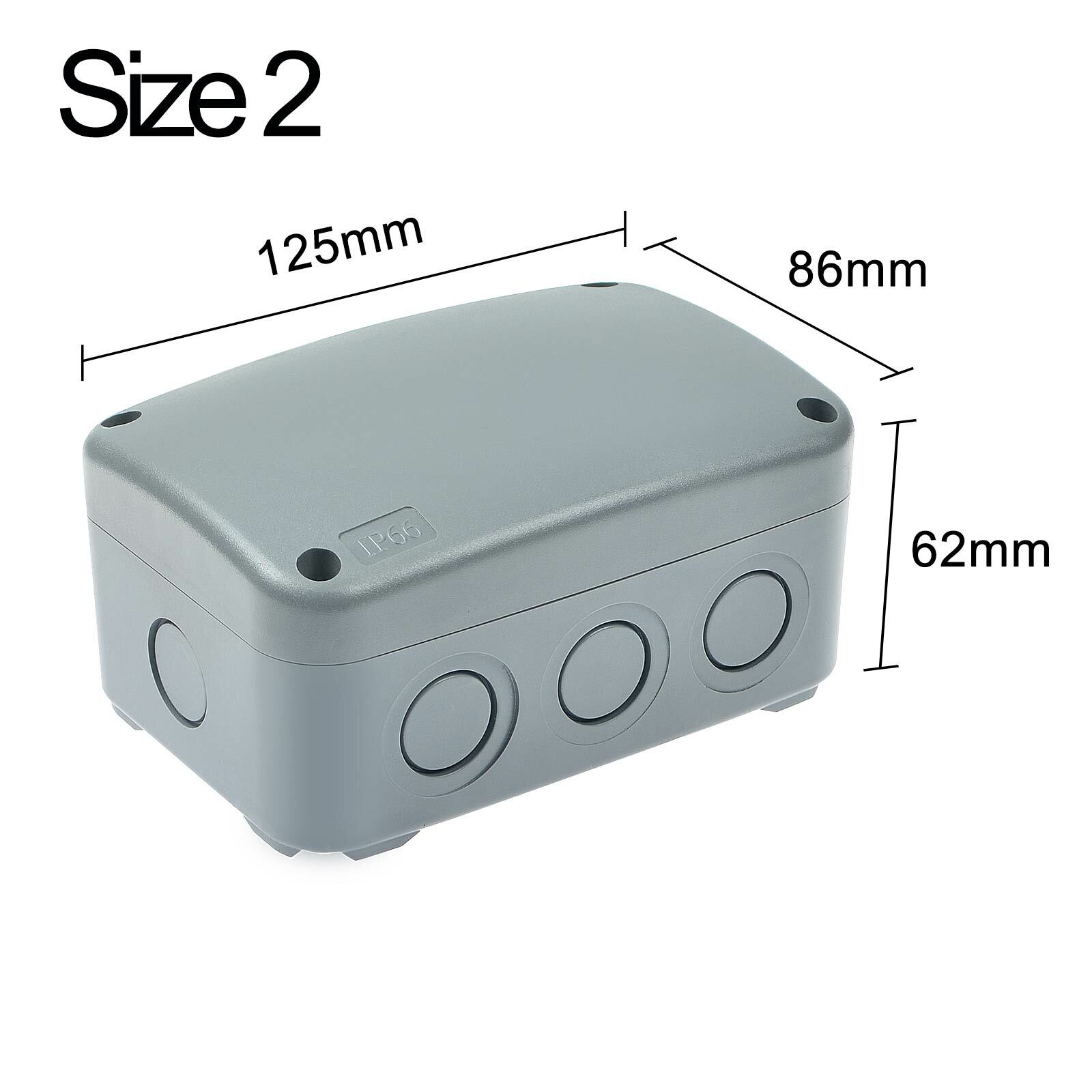 Electrical Junction Box Waterproof ABS Plastic Outdoor Project Enclosure Case US