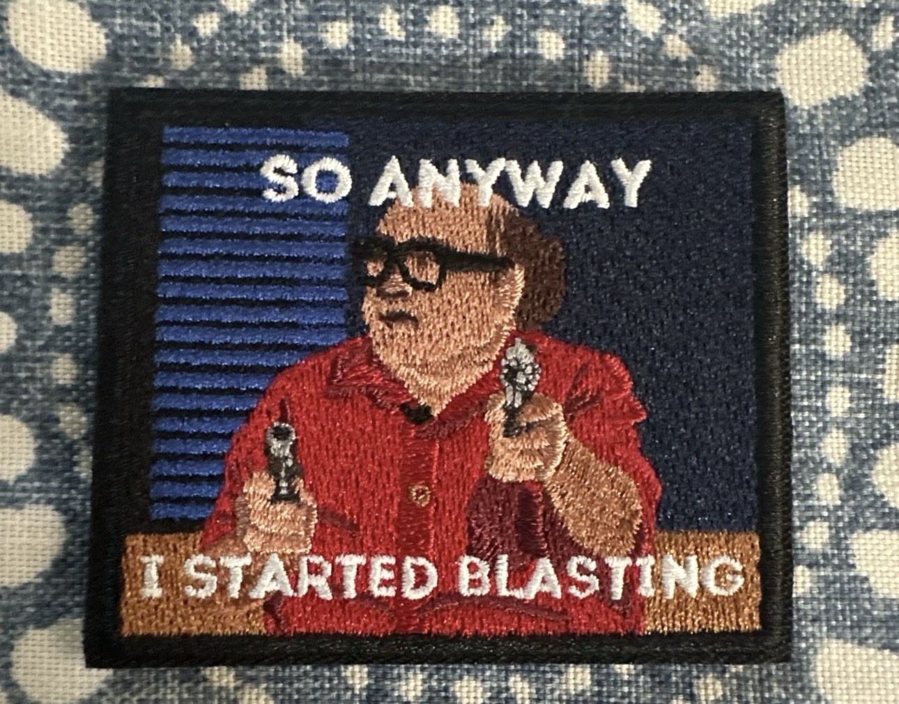 IT ALWAYS SUNNY IN PHILADELPHIA 2x3 Embroidered Morale Patch Hook Backing NEW