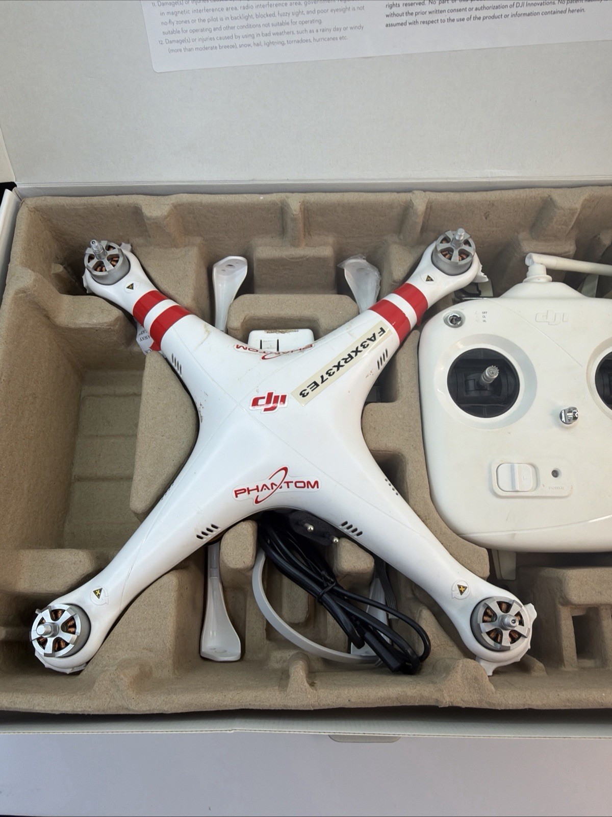 Dji Phantom 1 drone p330d with remote In Box As Is Untested