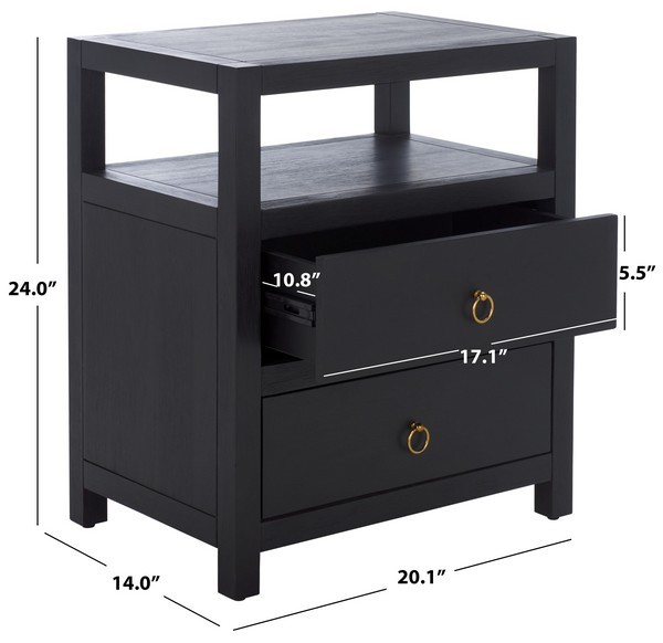 Safavieh AMISA NIGHTSTAND, Reduced Price 2172782171 NST2402B