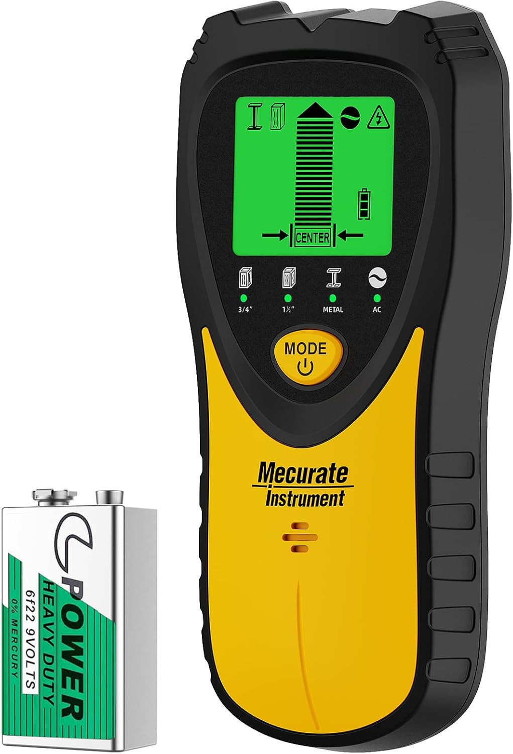 5-In-1 Stud Finder with LCD Display, Wall Scanner for Studs, Metal, AC Wires Det