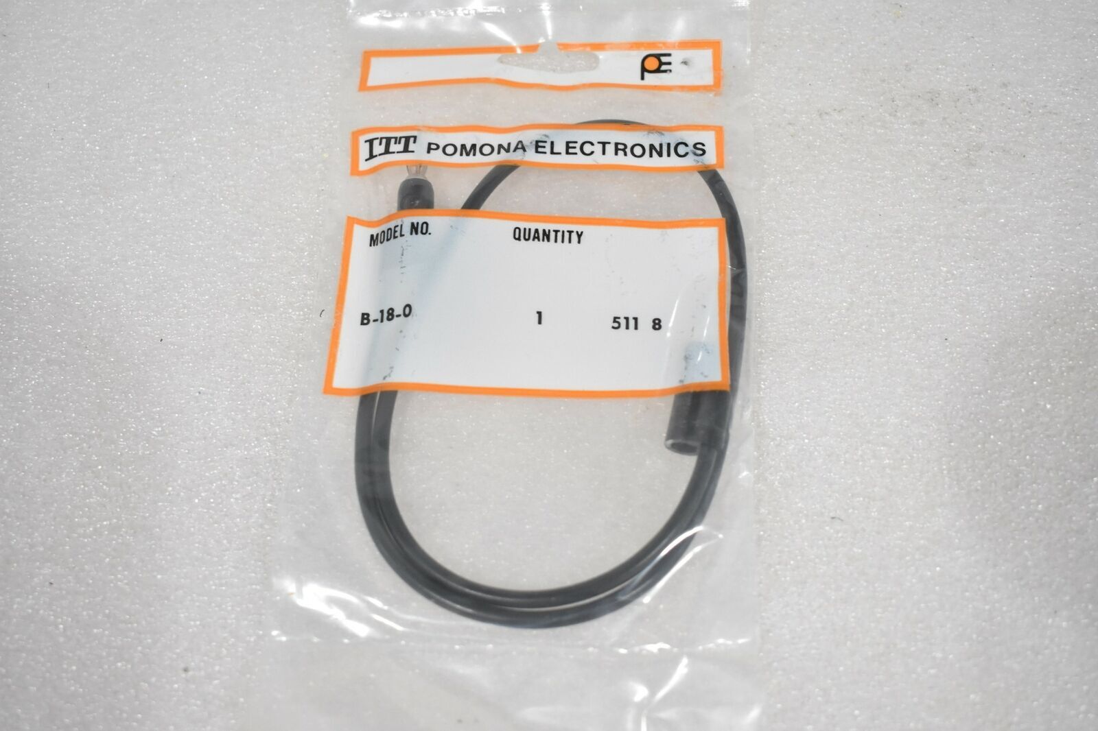 ITT POMONA ELECTRONICS B-18-0 Test Leads 18" Banana Plug Patch Cord