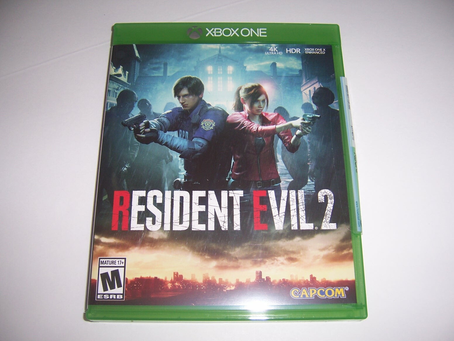 Original Box Case Replacement Microsoft Xbox One XB1 Resident Evil 2 Two