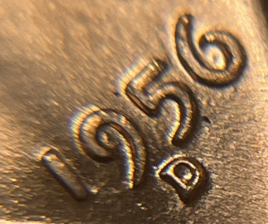1956 D/D Wheat Penny Errors DDO DDR Die Clash D Over D Uncirculated #2