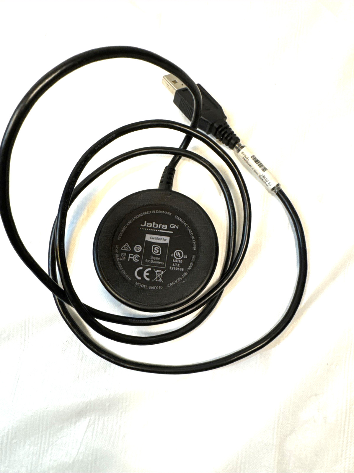 Jabra Volume Control Button ENC010 Connector AUX to USB Adapter