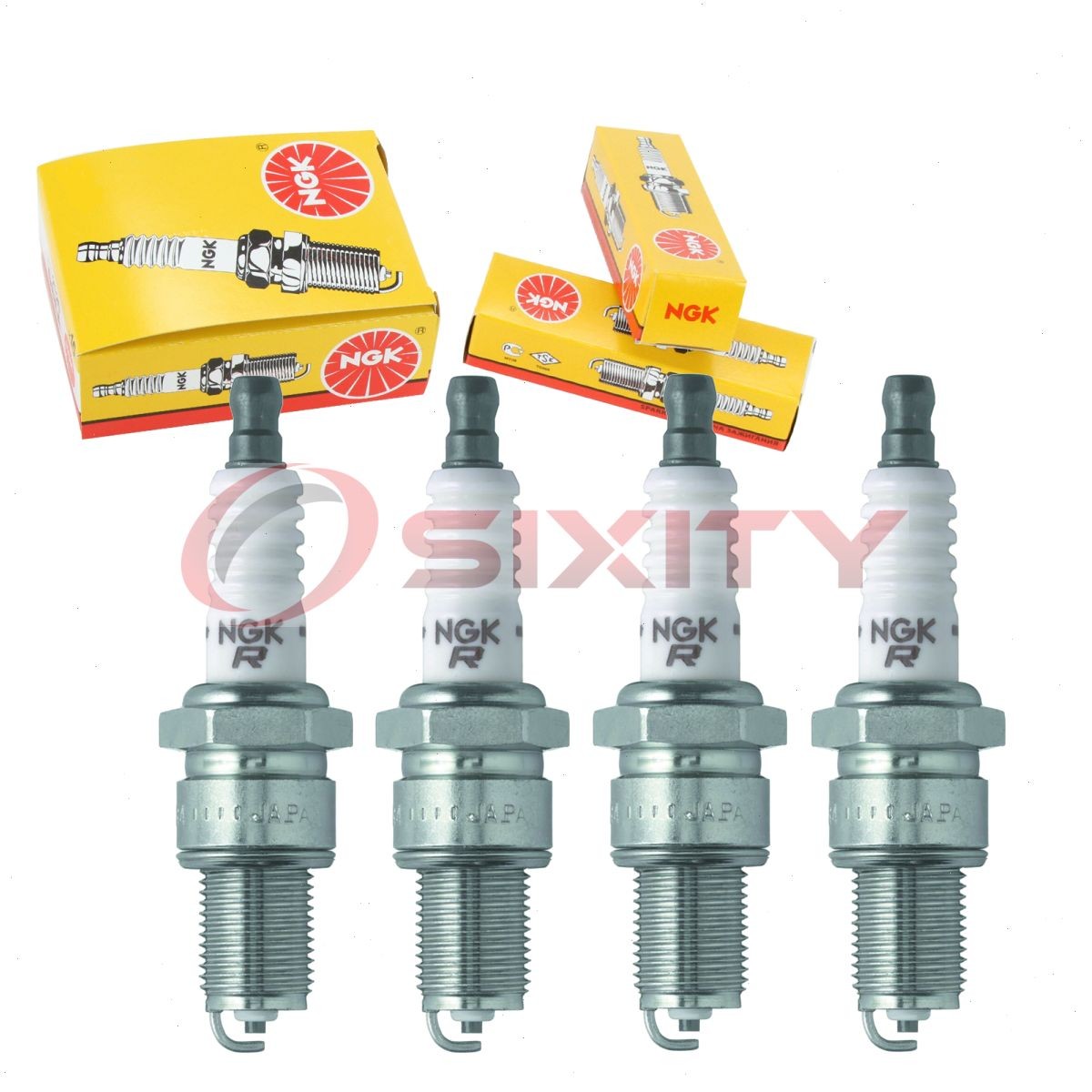 4 pcs NGK Standard Spark Plugs for 1983-1996 Mitsubishi Mighty Max 2.6L 2.0L je