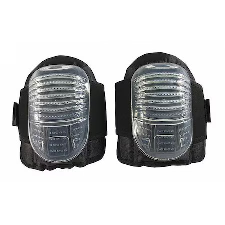 Pip 291-130 Clear Flat Cap Gel Knee Pads, Pr