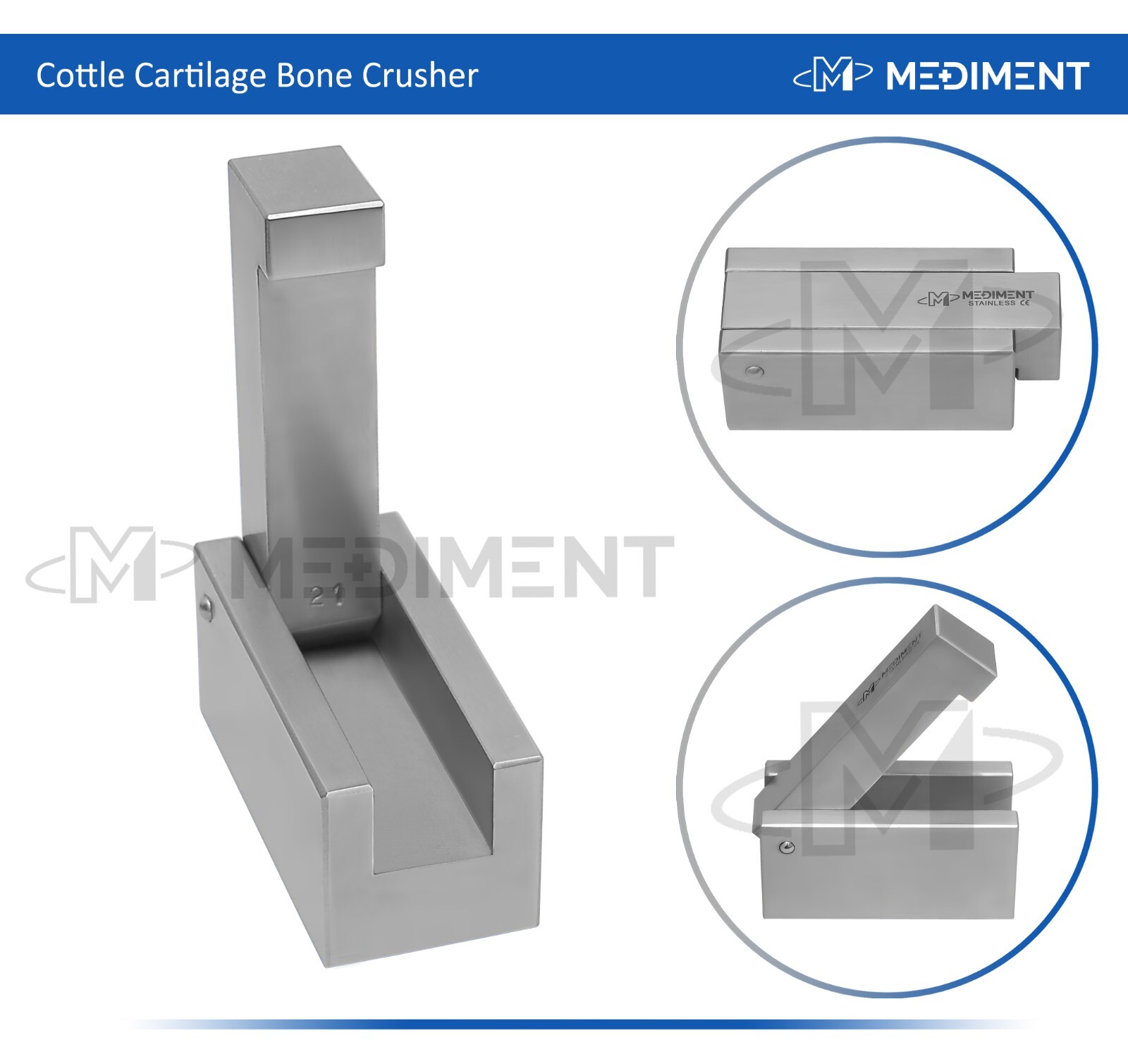 Cottle Bone Crusher cartilage Morcelizer Plastic Rhinoplasty Plain With Border