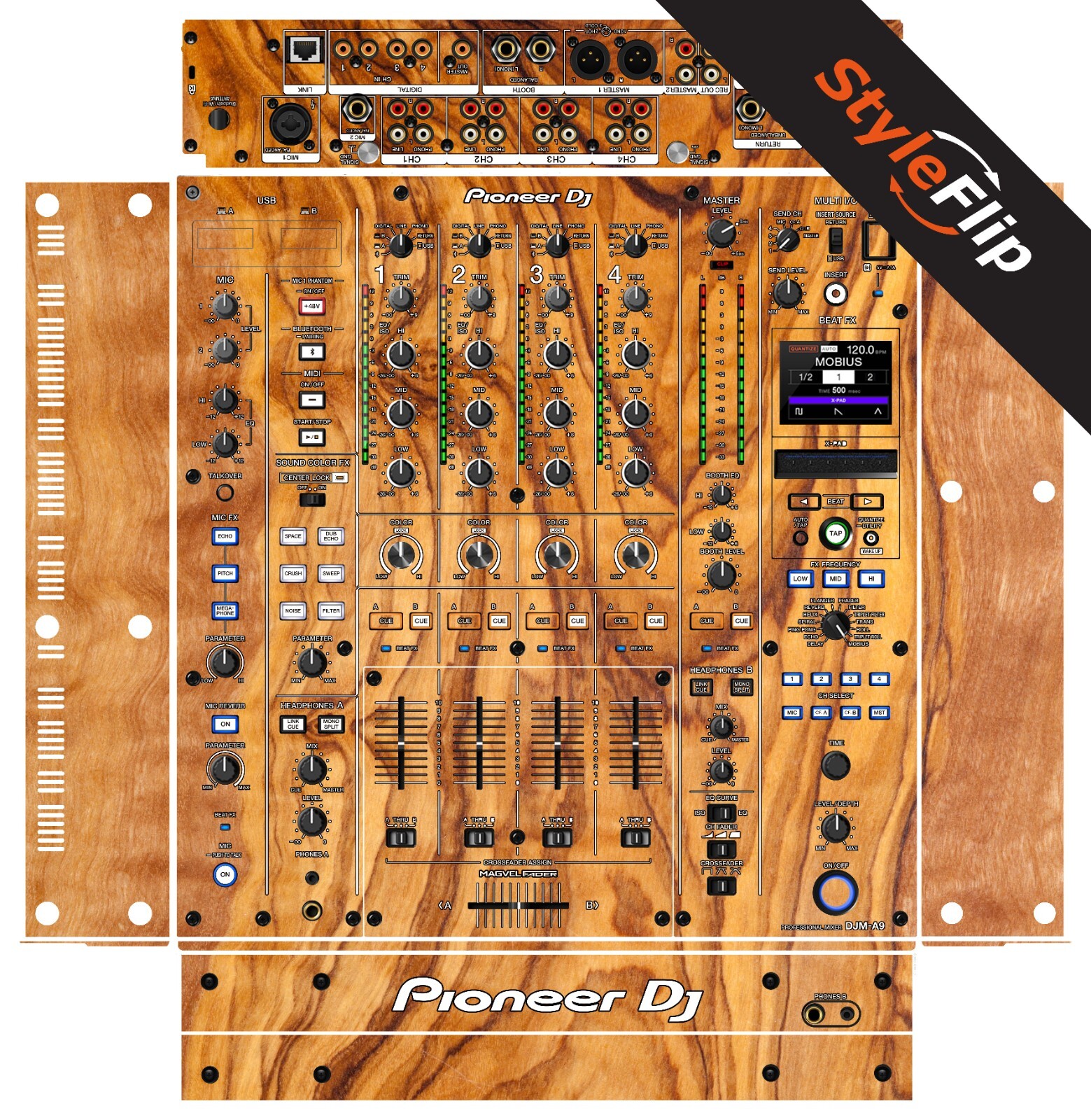 Pioneer DJM-A9 Skin | Wood Design 6 | Protective Decal | StyleFlip Skins