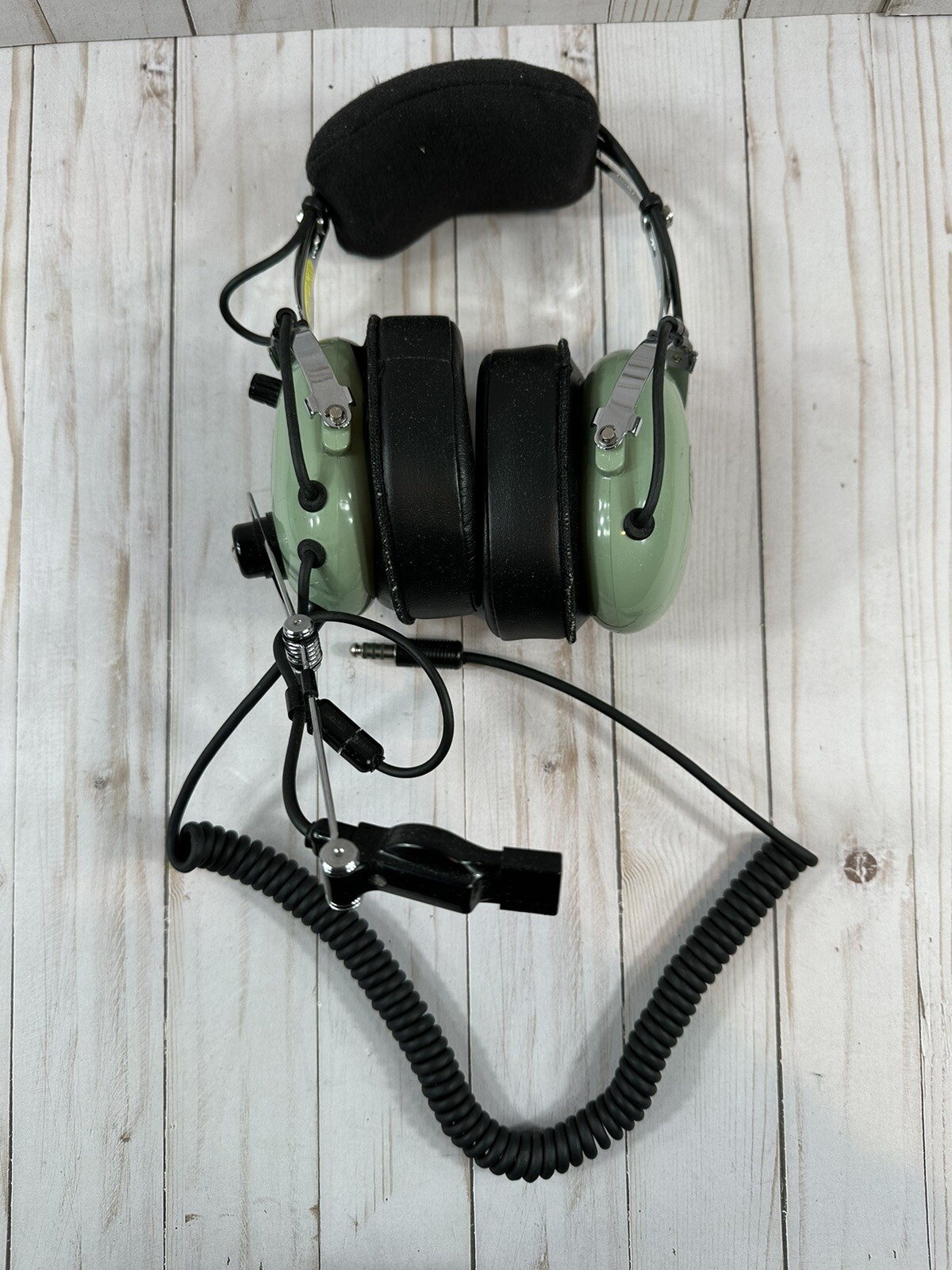 David Clark Model H10-76 Aviation Over-The-Head Headset-Mic, *Untested*